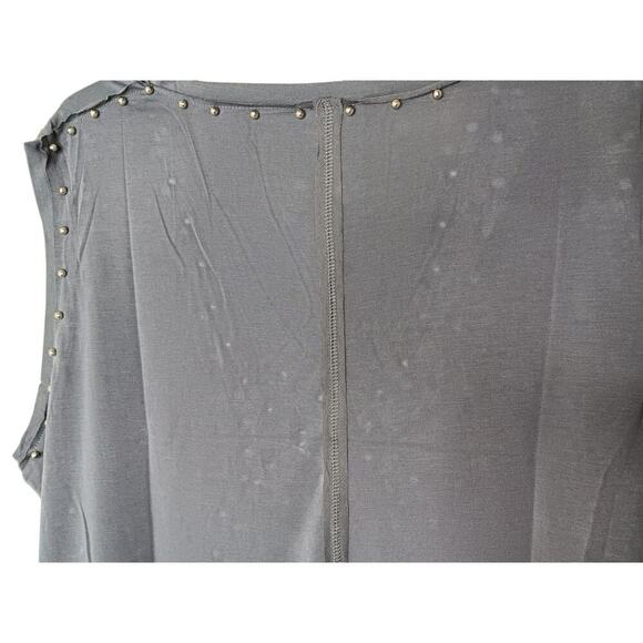 New POL Sequin "Good News" Sleeveless Top  Studded Large - Picture 12 of 13
